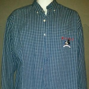 Disney Store Mickey Mouse Long Sleeve Dress Shirt